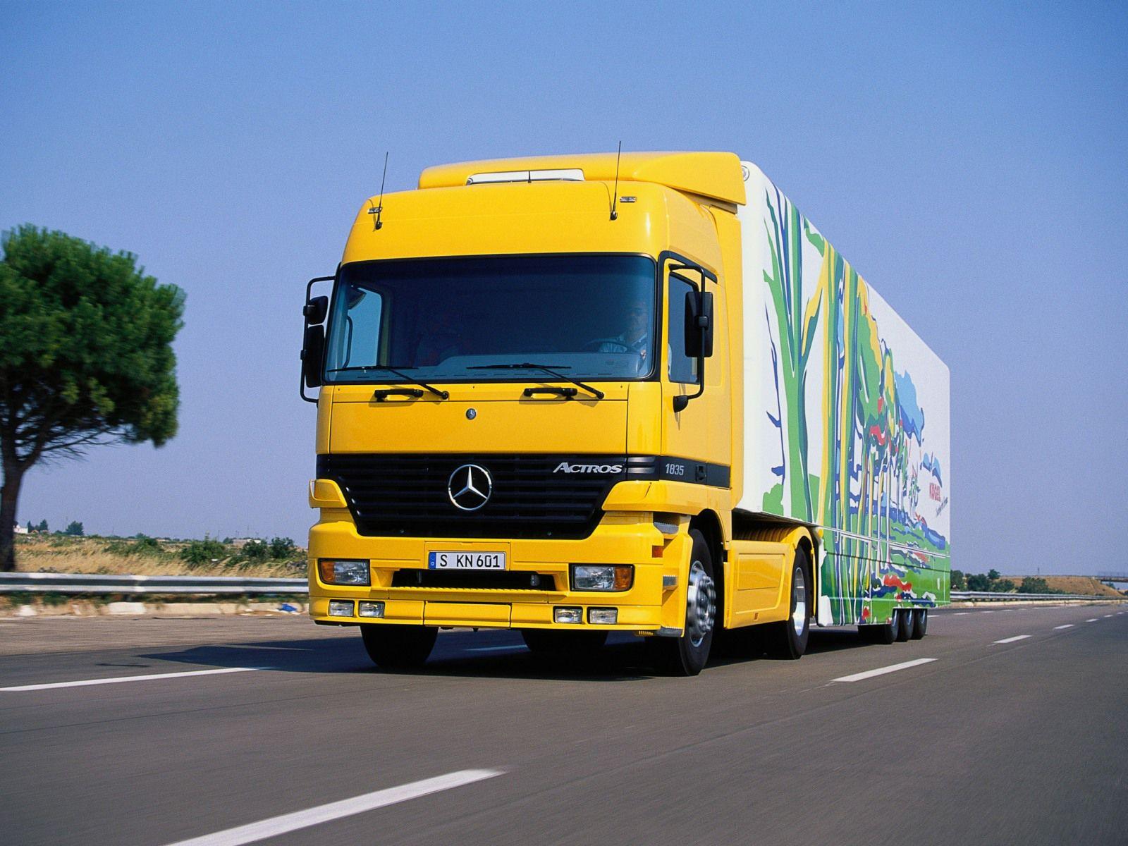 阪神タイガース Benz Actros トレーラー Mercedes-Benz Actros 1835 1997 года выпуска. Фото 6. VERcity
